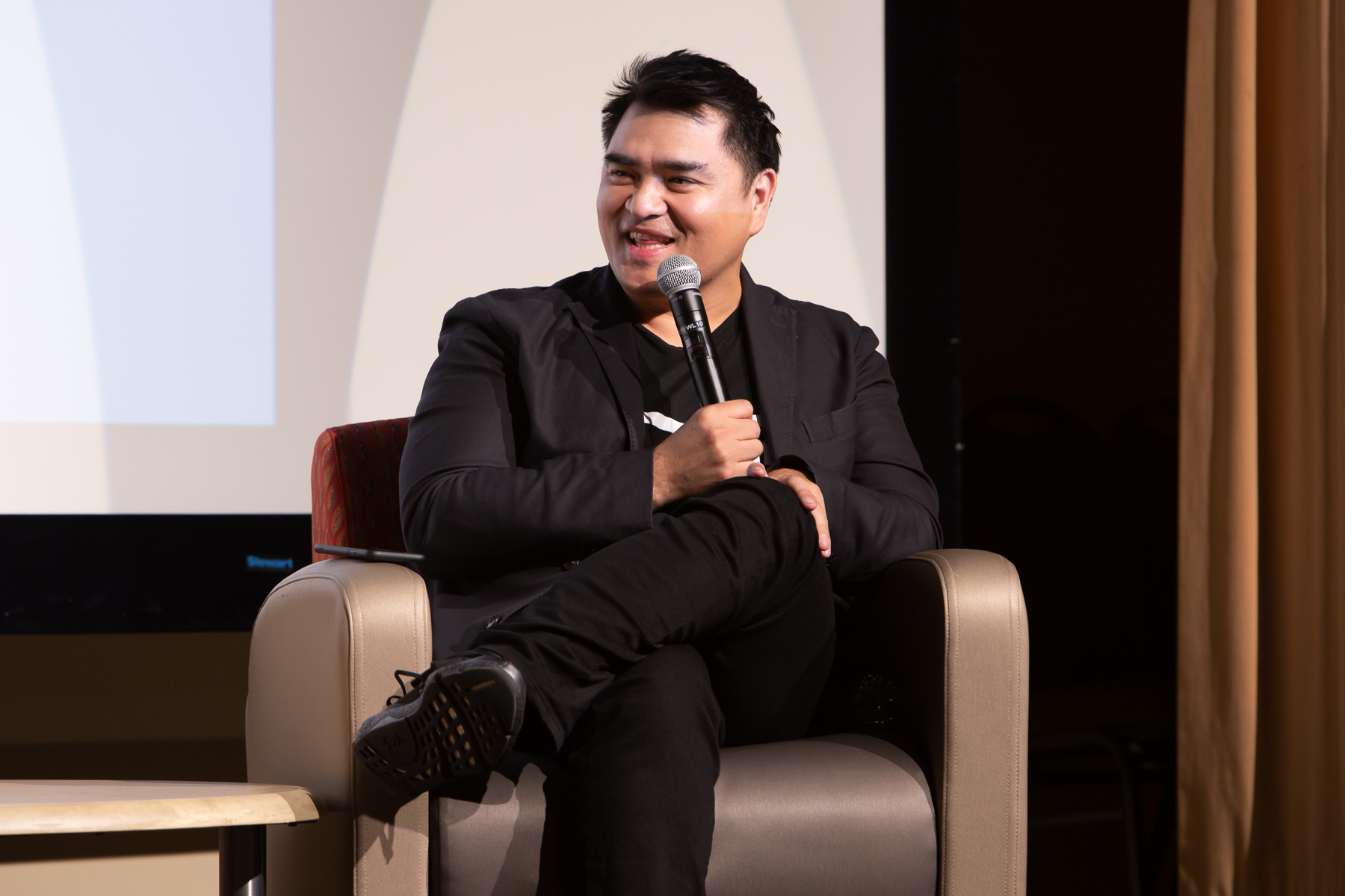 Jose Antonio Vargas shares his story about his childhood in the Philippines and how he came to the United States. ((DePaul University/Randall Spriggs)